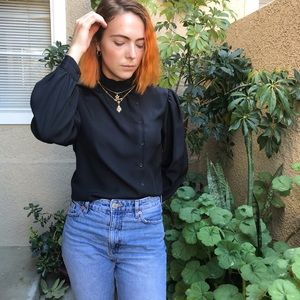 Vintage black New Expressions blouse